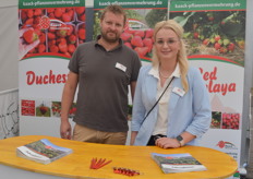 Die zweiköpfige Vertretung von Kaack Pflanzenvermehrung. 