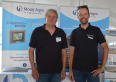 Hans van den Oever (rechts) und sein deutscher Partner Karl Lentzen. Letzterer betreibt einen Kartoffelgroßhandel in Viersen und ist selbst überzeugter Anwender der Technik aus dem Hause De Mooij. Seit einigen Jahren begleitet er als Ansprechpartner und Kundenbetreuer Neubauprojekte in Deutschland.