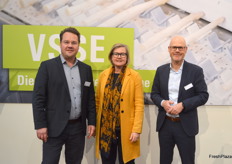 Die treibenden Kräfte hinter dem erfolgreichen Messeduo: VSSE-Vorstandssprecher Simon Schumacher mit Britta Wirtz und Oliver Brück von der Messe Karlsruhe.